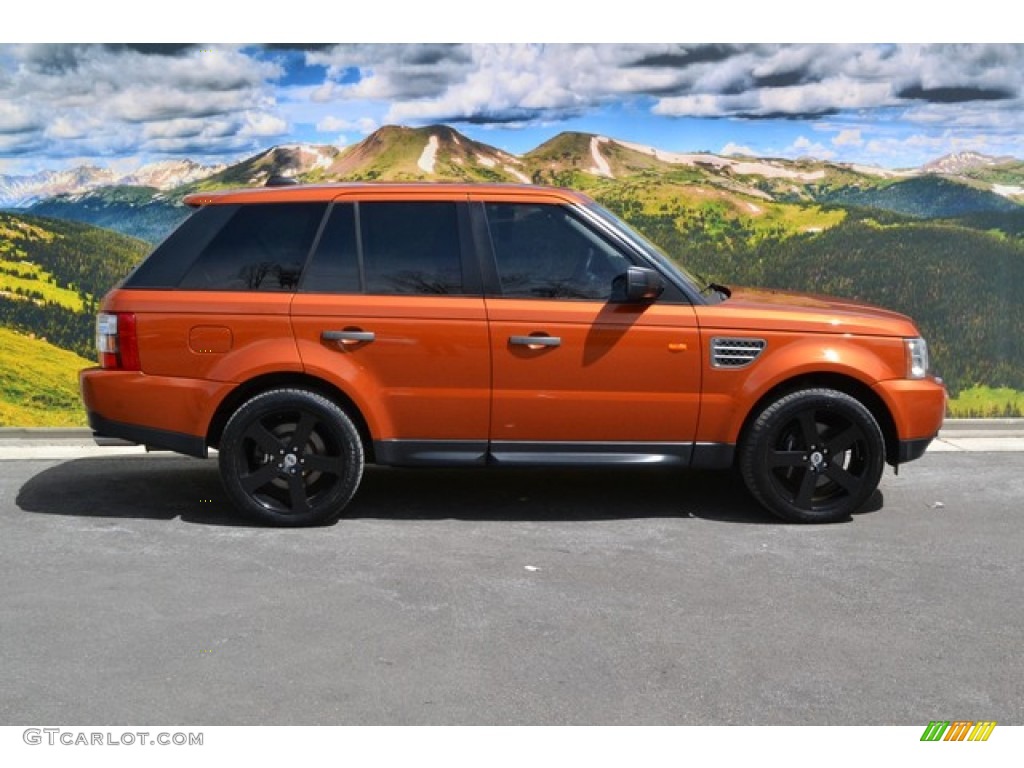 2006 Range Rover Sport Supercharged - Vesuvius Orange Metallic / Ebony Black photo #2