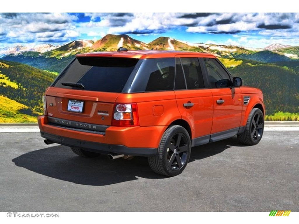 2006 Range Rover Sport Supercharged - Vesuvius Orange Metallic / Ebony Black photo #3