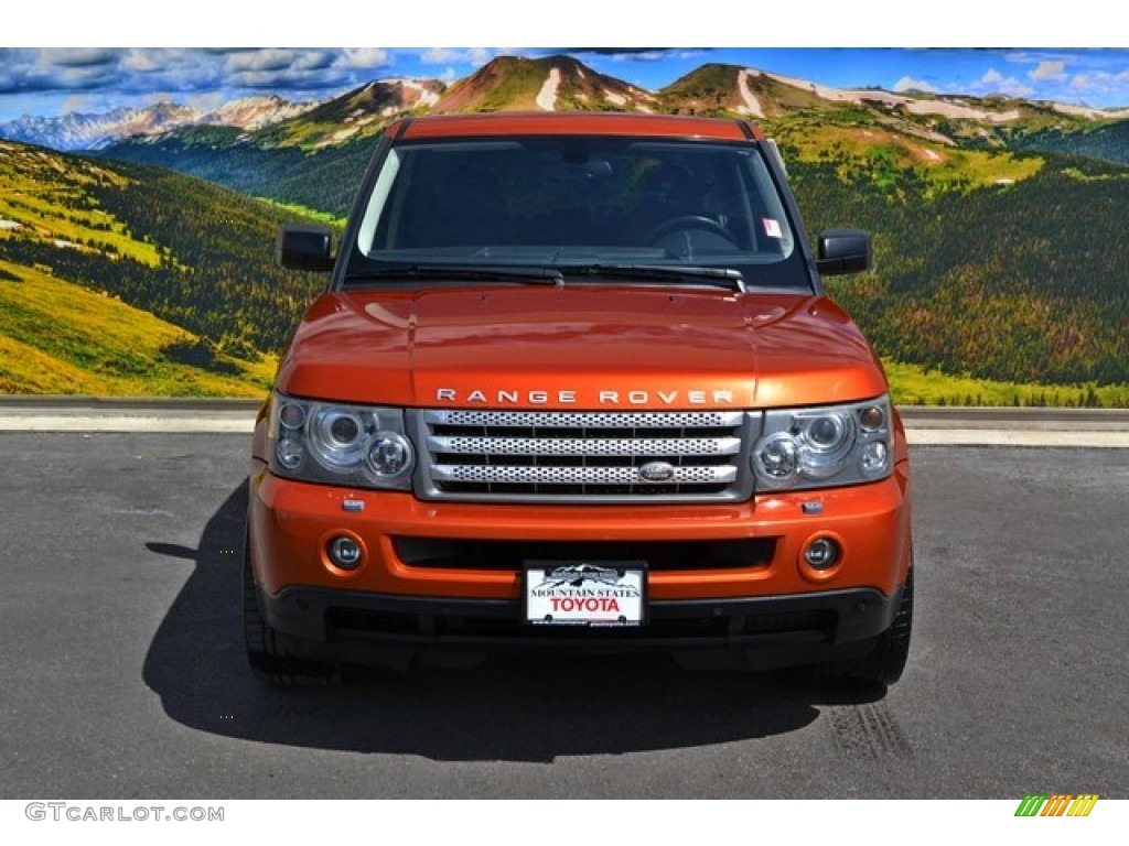 2006 Range Rover Sport Supercharged - Vesuvius Orange Metallic / Ebony Black photo #4