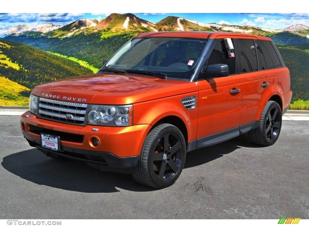 2006 Range Rover Sport Supercharged - Vesuvius Orange Metallic / Ebony Black photo #5