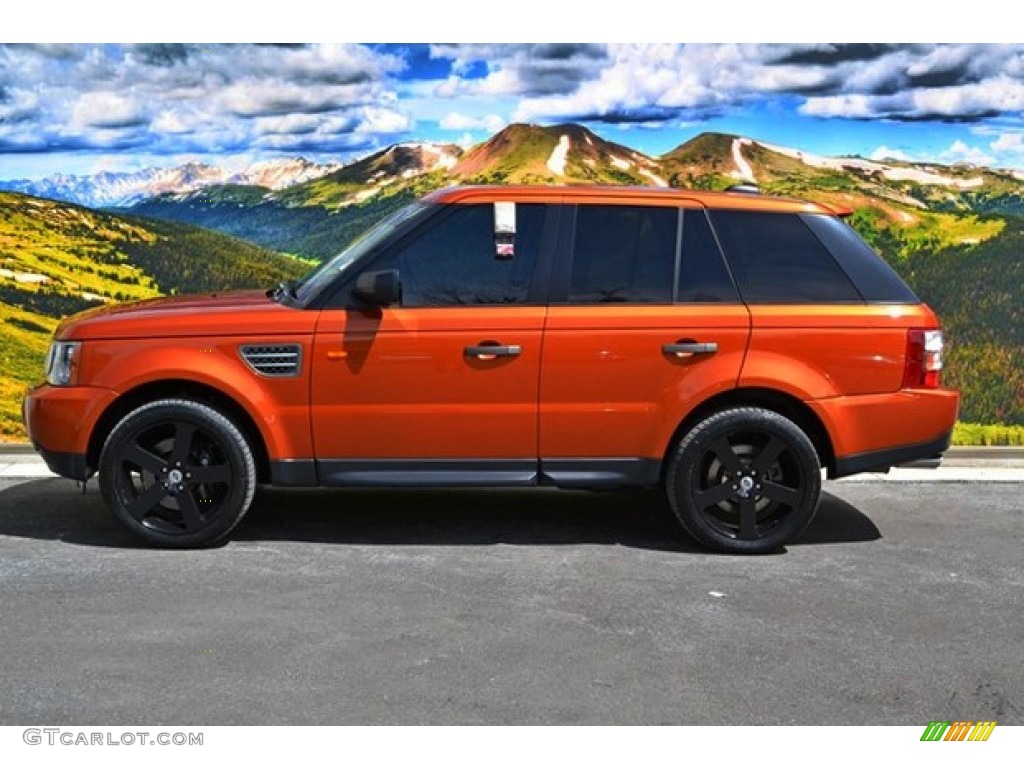 2006 Range Rover Sport Supercharged - Vesuvius Orange Metallic / Ebony Black photo #6