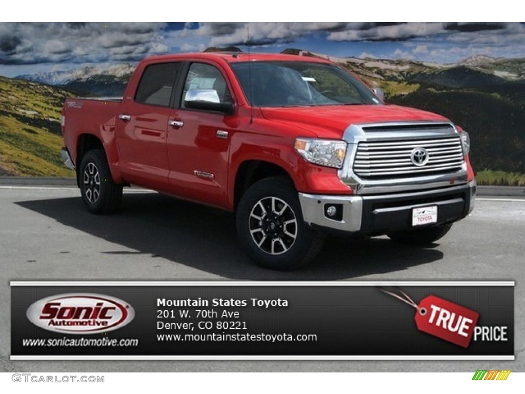 2014 Tundra Limited Crewmax 4x4 - Radiant Red / Black photo #1