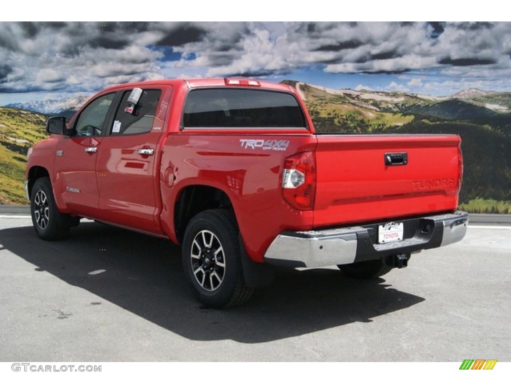 2014 Tundra Limited Crewmax 4x4 - Radiant Red / Black photo #3