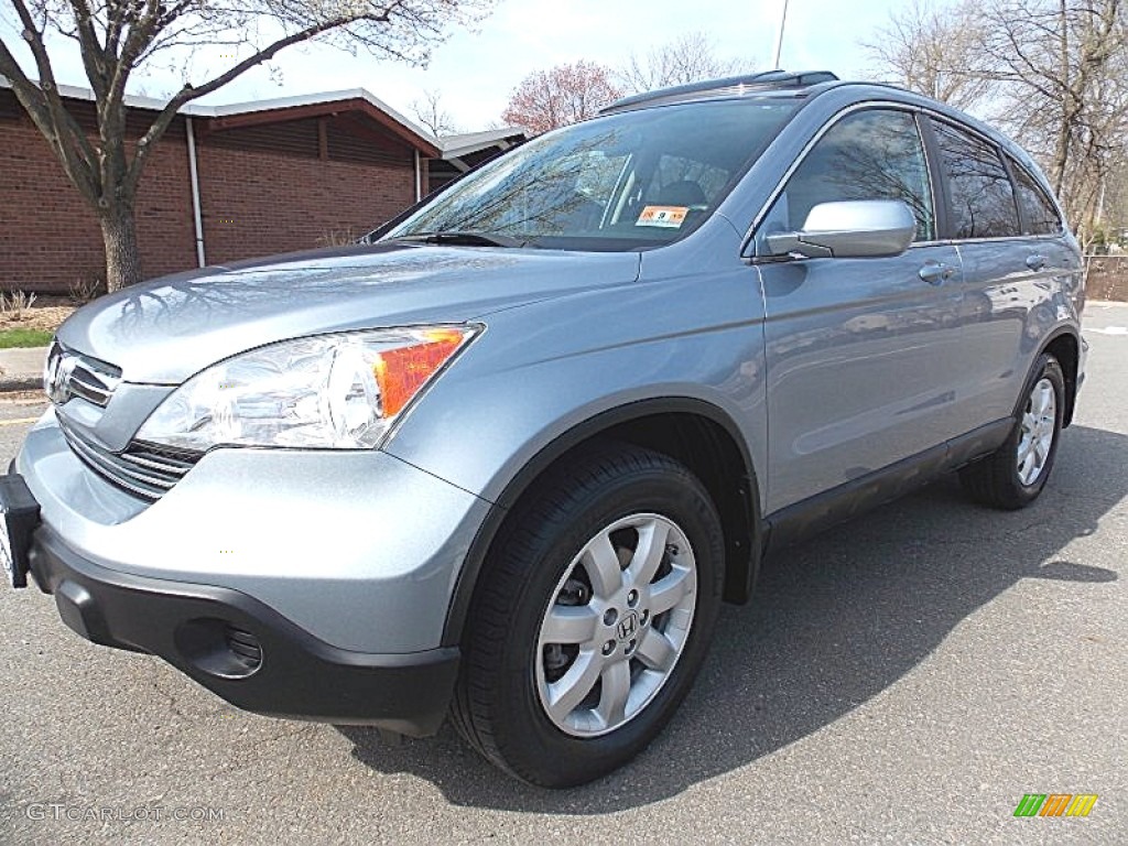 2008 CR-V EX-L 4WD - Glacier Blue Metallic / Gray photo #1