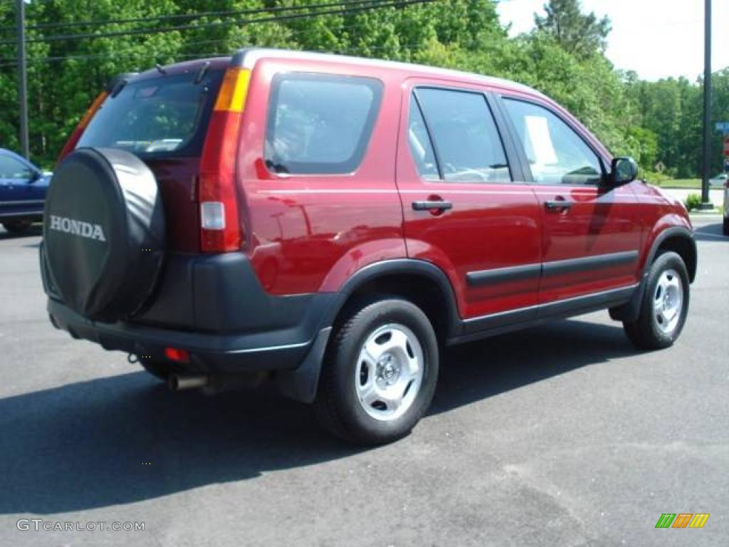 2002 CR-V LX 4WD - Chianti Red Pearl / Saddle photo #5