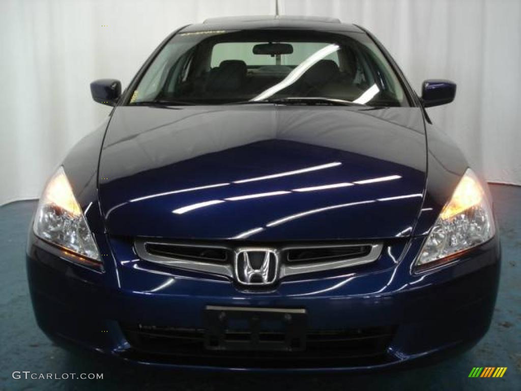 2003 Accord EX V6 Sedan - Eternal Blue Pearl / Black photo #3
