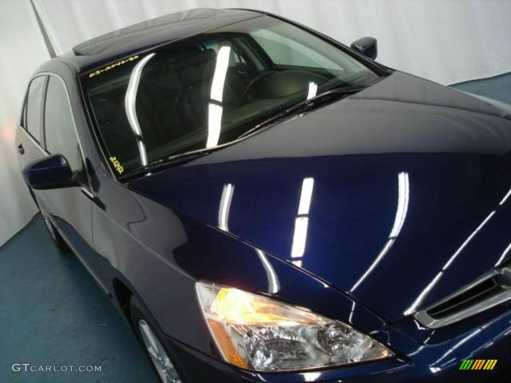 2003 Accord EX V6 Sedan - Eternal Blue Pearl / Black photo #7