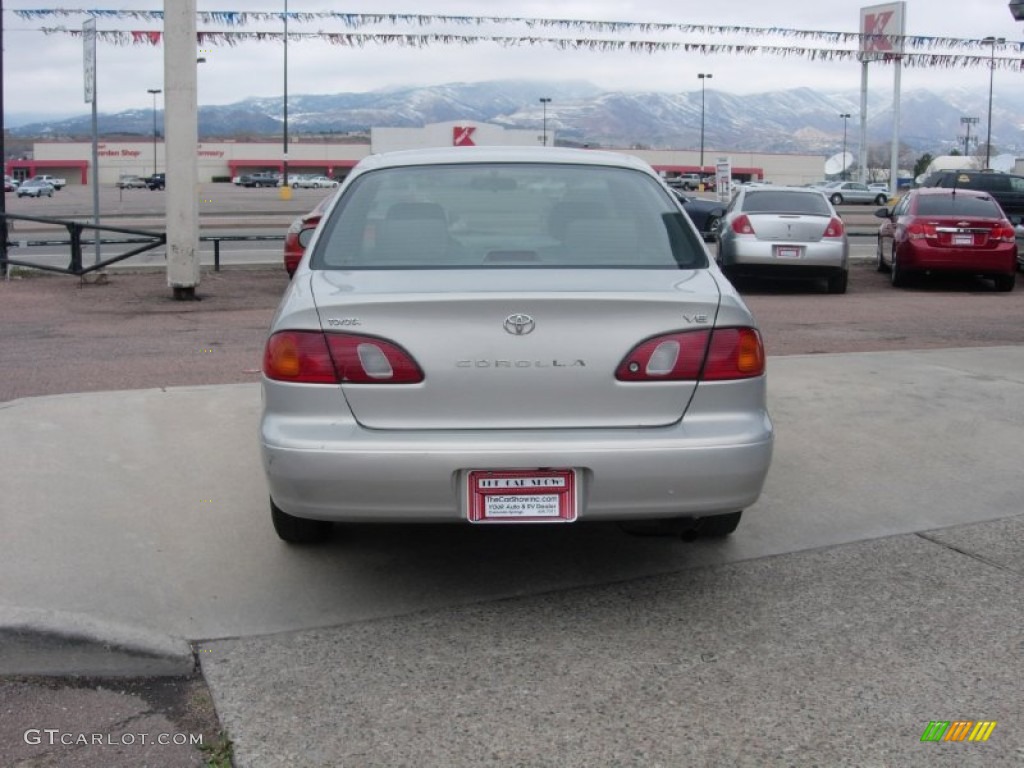 1999 Corolla VE - Silver Stream Opal / Light Charcoal photo #11
