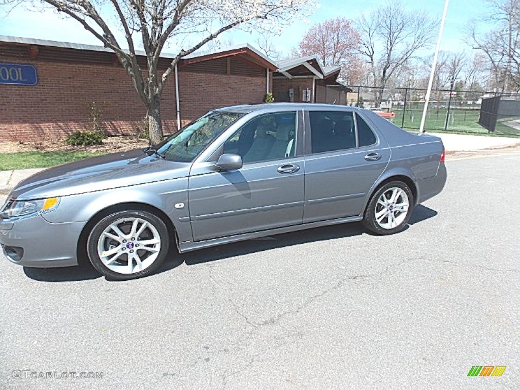 2008 9-5 2.3T Sedan - Titan Gray Metallic / Parchment photo #1