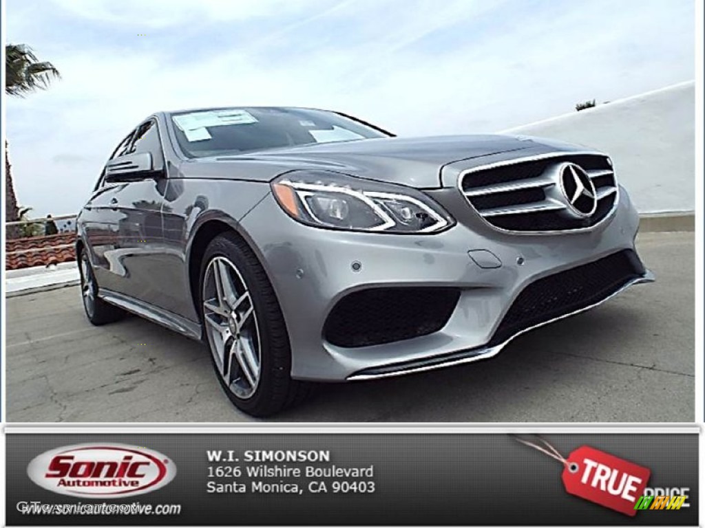 2014 E 550 4Matic Sedan - Paladium Silver Metallic / Black photo #1