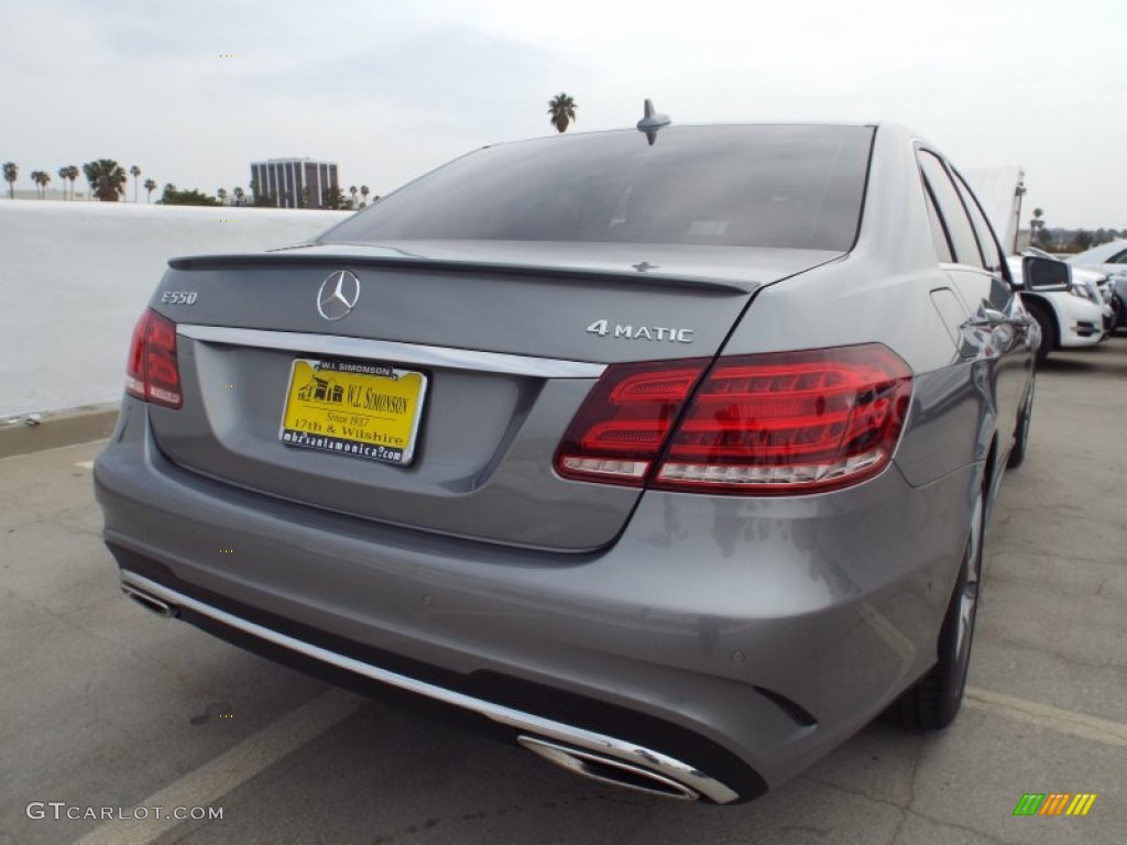 2014 E 550 4Matic Sedan - Paladium Silver Metallic / Black photo #4