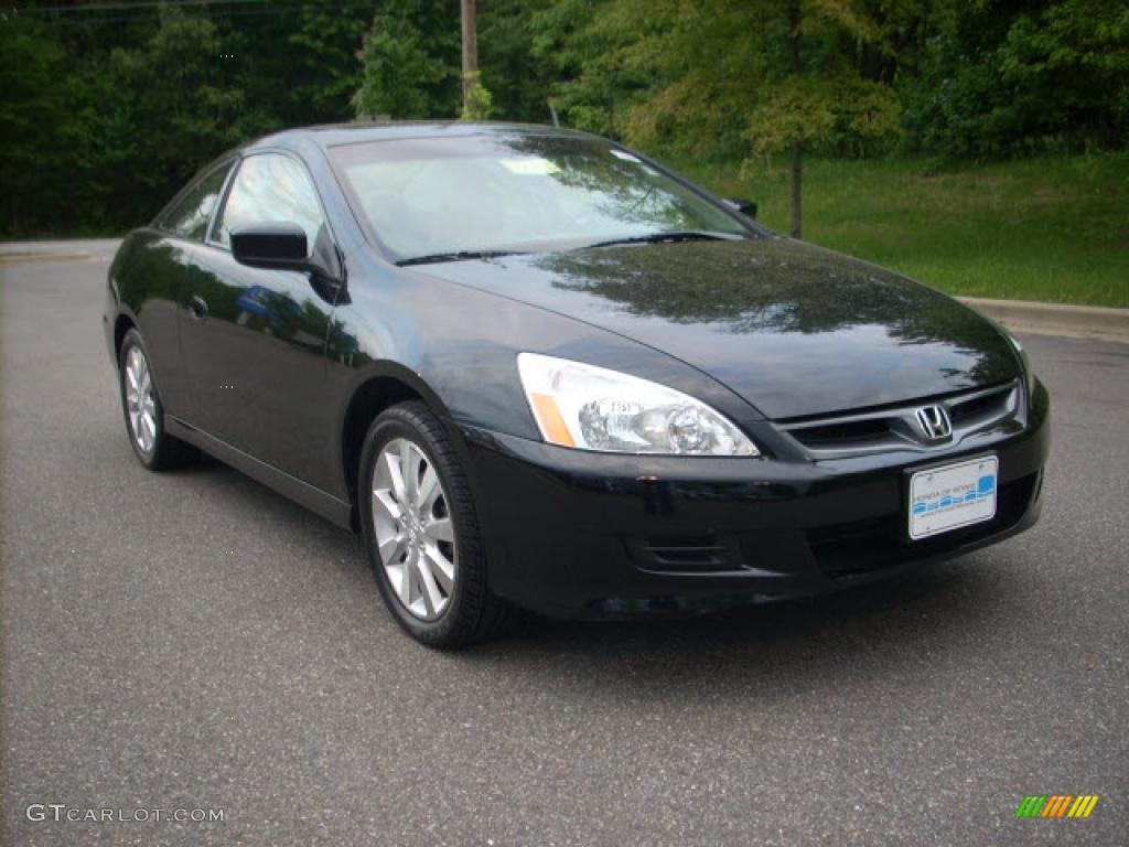 2006 Accord EX V6 Coupe - Nighthawk Black Pearl / Black photo #1