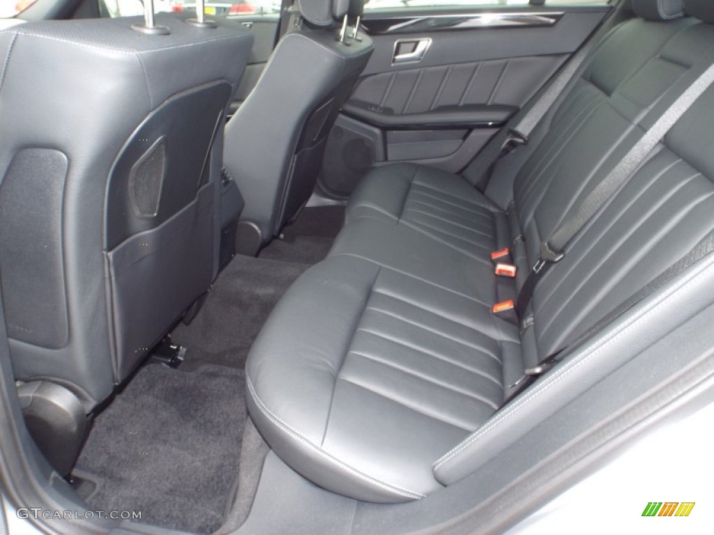 2014 Mercedes-Benz E 550 4Matic Sedan Rear Seat Photo #92636678