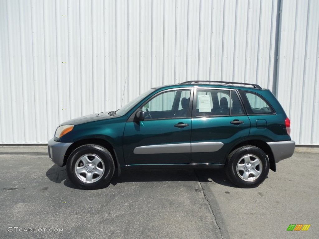 2003 RAV4 4WD - Rainforest Green Pearl / Gray photo #2