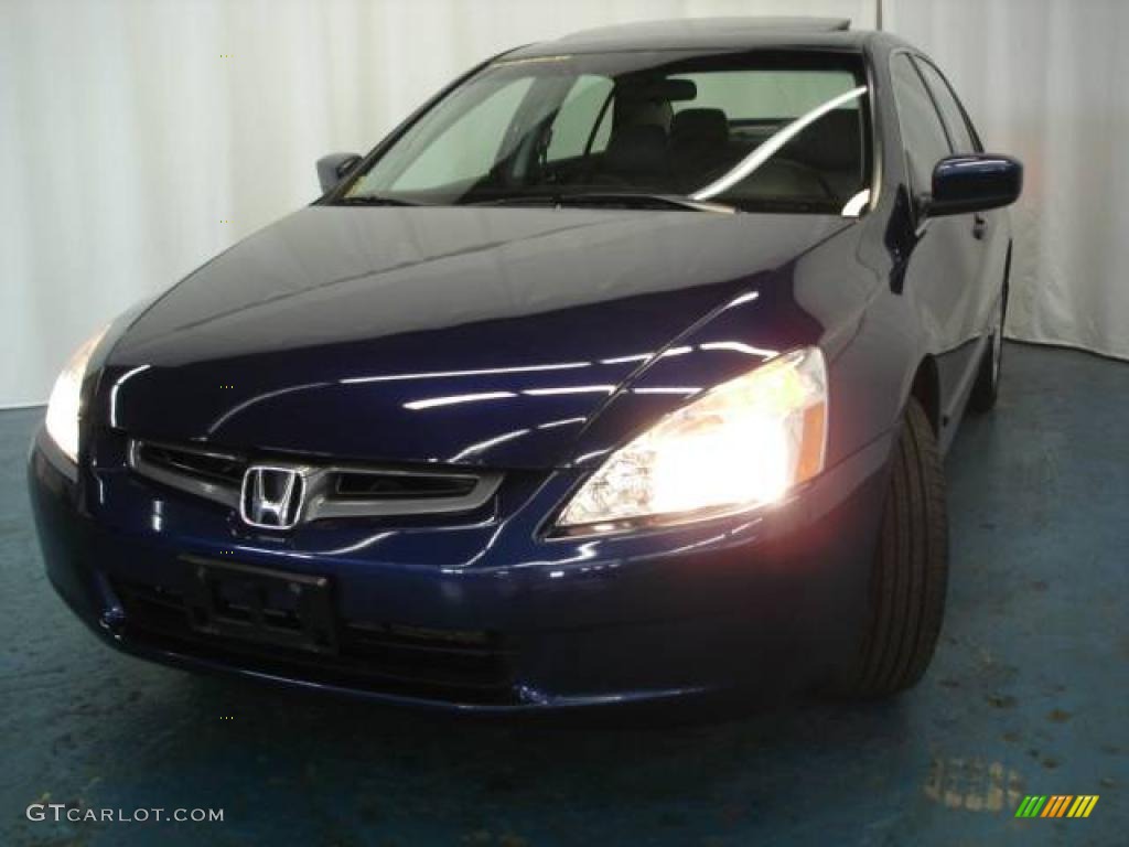 2003 Accord EX V6 Sedan - Eternal Blue Pearl / Black photo #35