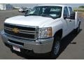 Summit White - Silverado 2500HD WT Crew Cab 4x4 Utility Truck Photo No. 2