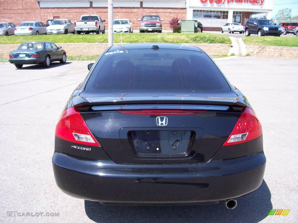 2006 Accord EX-L Coupe - Nighthawk Black Pearl / Black photo #11