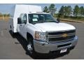 Summit White 2014 Chevrolet Silverado 3500HD WT Crew Cab Utility Truck
