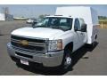 Summit White - Silverado 3500HD WT Crew Cab Utility Truck Photo No. 2