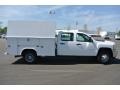 Summit White - Silverado 3500HD WT Crew Cab Utility Truck Photo No. 6