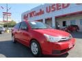 Vermillion Red 2008 Ford Focus S Coupe