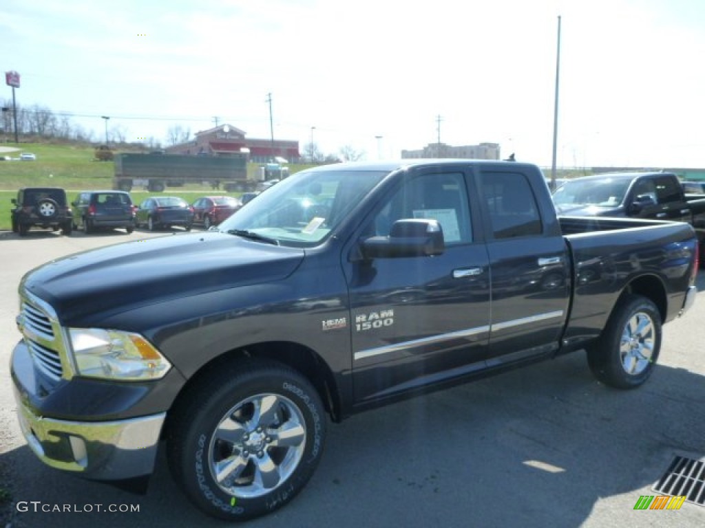 2014 1500 Big Horn Quad Cab 4x4 - Maximum Steel Metallic / Black/Diesel Gray photo #1