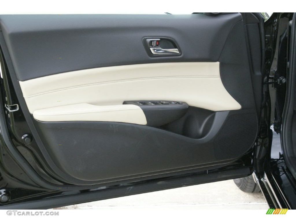 2014 Acura ILX Hybrid Technology Parchment Door Panel Photo #92643413