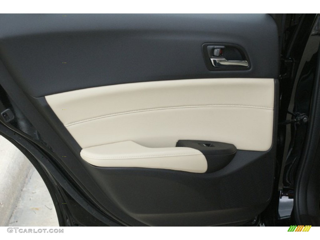 2014 Acura ILX Hybrid Technology Parchment Door Panel Photo #92643467