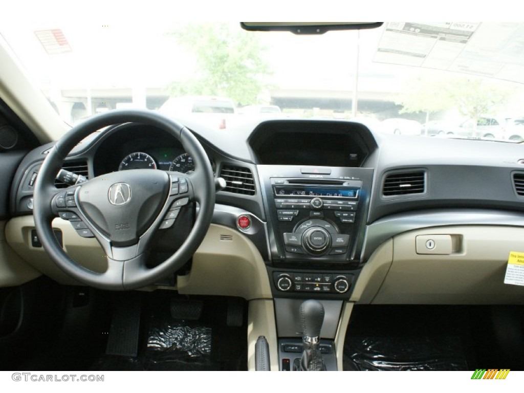 2014 Acura ILX Hybrid Technology Parchment Dashboard Photo #92643659