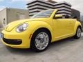 2014 Yellow Rush Volkswagen Beetle 2.5L Convertible  photo #8