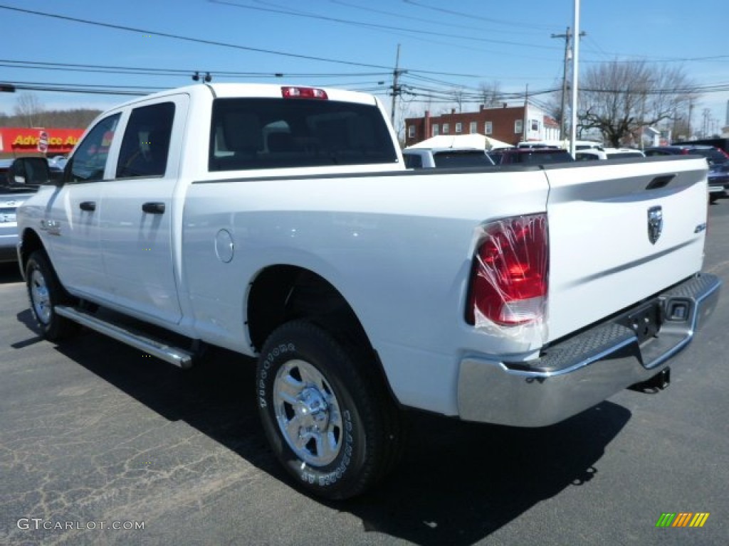 2014 2500 Tradesman Crew Cab 4x4 - Bright White / Black/Diesel Gray photo #3