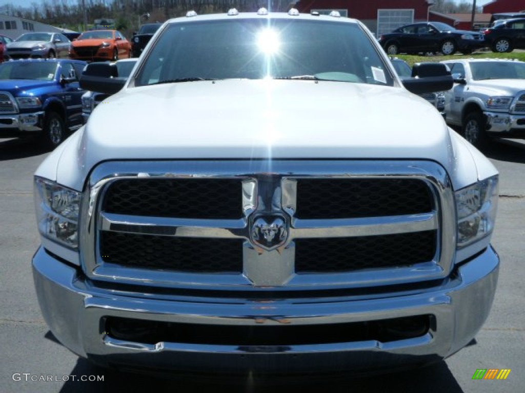 2014 2500 Tradesman Crew Cab 4x4 - Bright White / Black/Diesel Gray photo #9