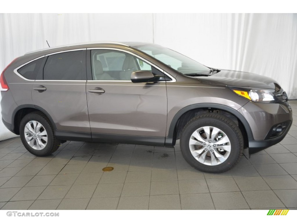 2014 CR-V EX-L - Urban Titanium Metallic / Beige photo #4