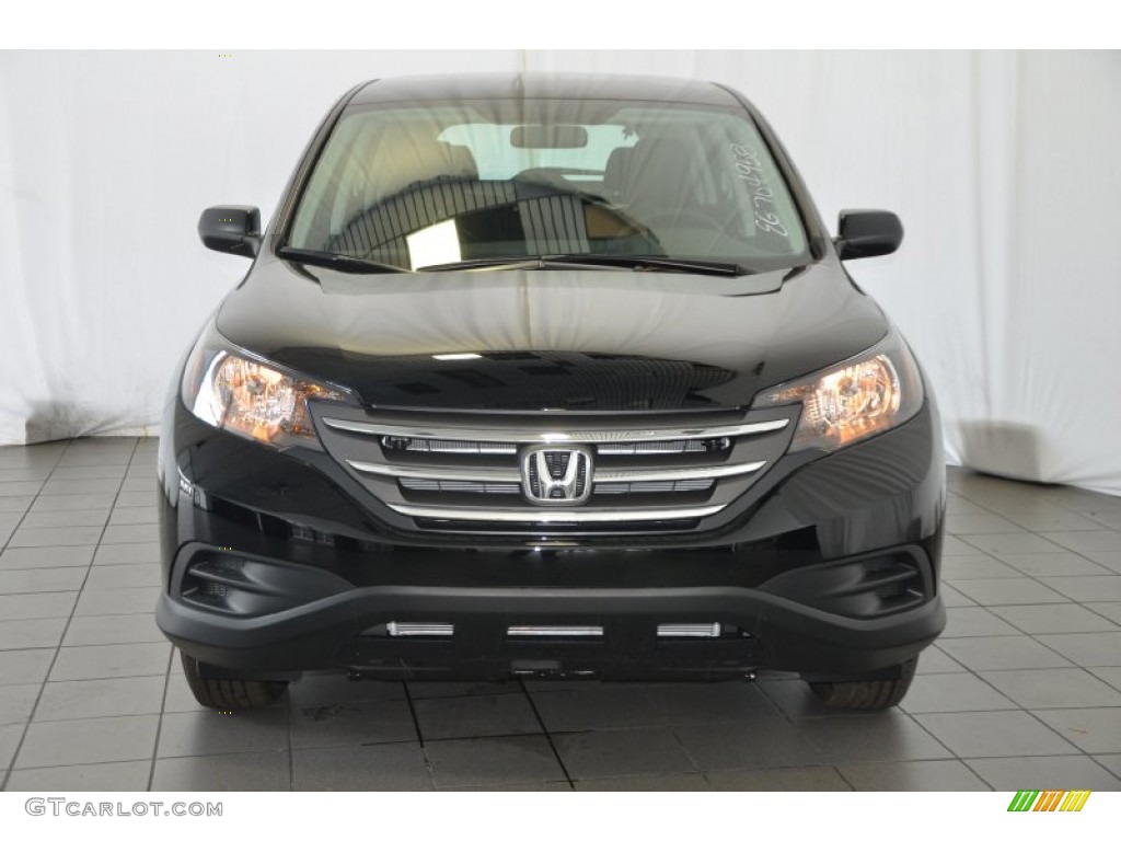 2014 CR-V LX - Crystal Black Pearl / Black photo #2