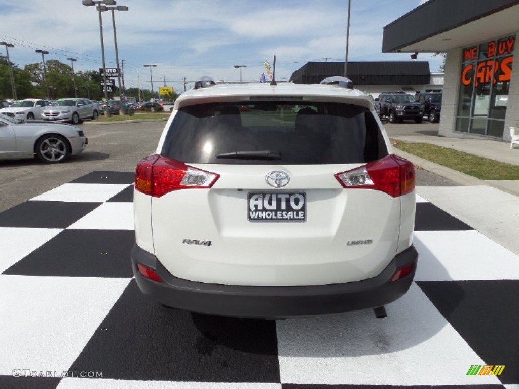 2013 RAV4 Limited - Blizzard White Pearl / Ash photo #4