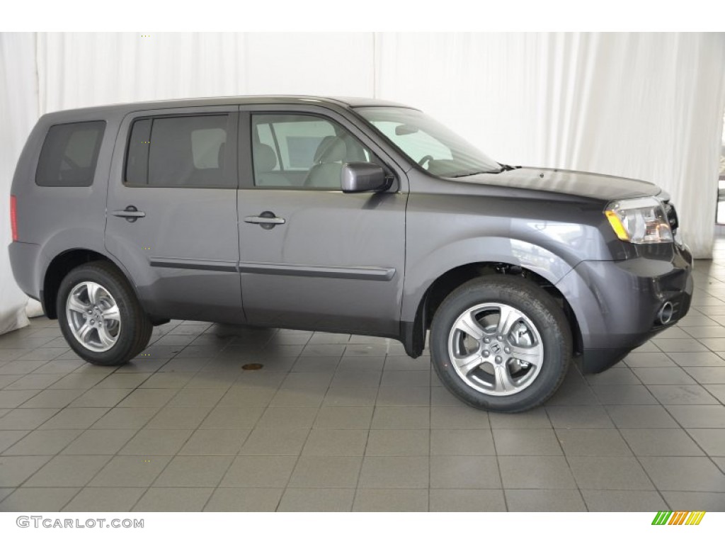 2014 Pilot EX - Modern Steel Metallic / Gray photo #4