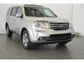 2014 Alabaster Silver Metallic Honda Pilot EX-L  photo #1