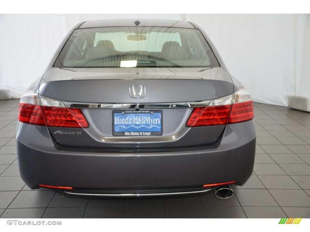 2014 Accord EX-L Sedan - Modern Steel Metallic / Gray photo #6