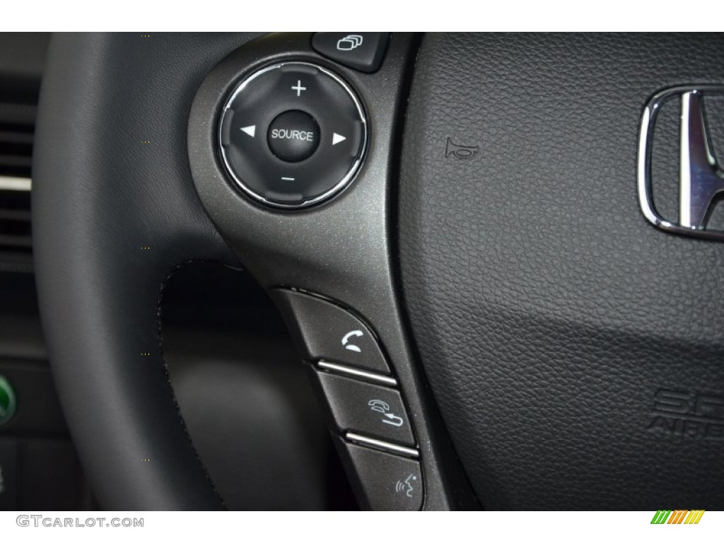 2014 Accord EX-L V6 Coupe - Still Night Pearl / Black photo #19