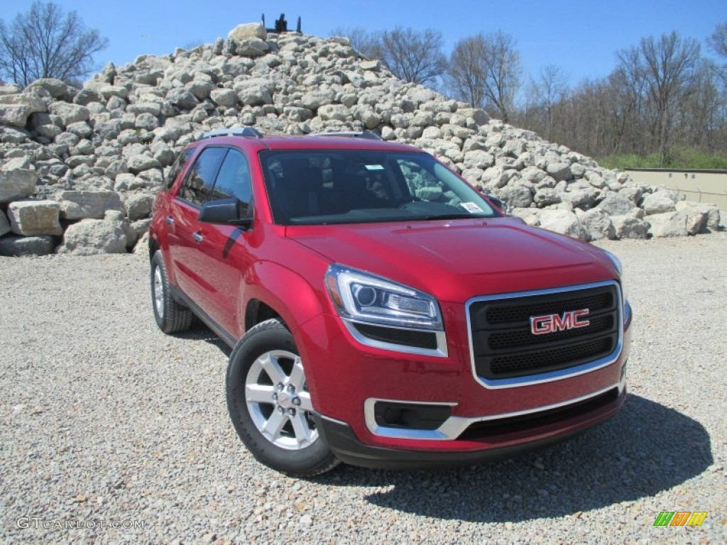 Crystal Red Tintcoat GMC Acadia