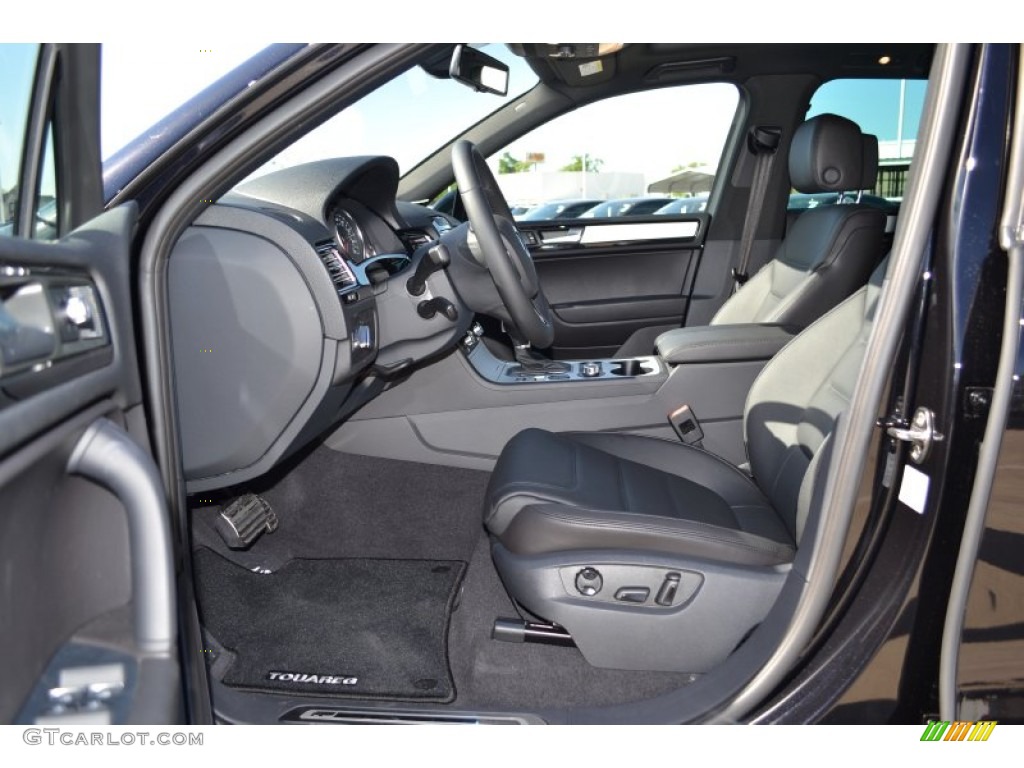 Black Anthracite Interior 2014 Volkswagen Touareg V6 R-Line 4Motion Photo #92651354