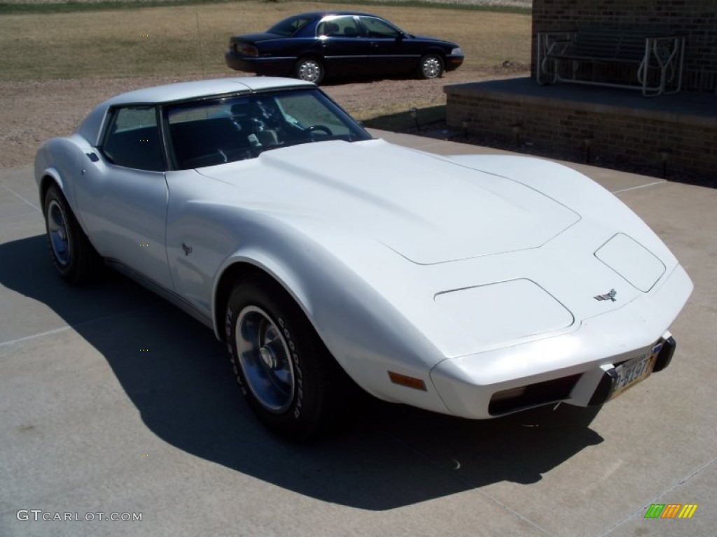 1977 Corvette Coupe - Classic White / Black photo #5