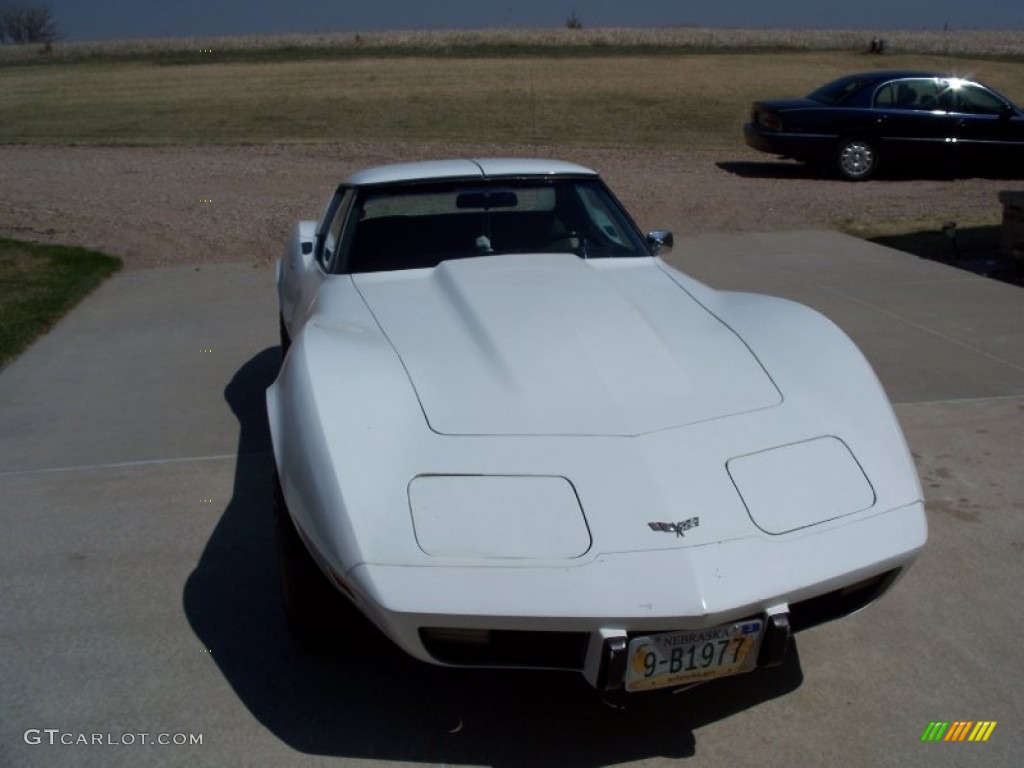 1977 Corvette Coupe - Classic White / Black photo #6