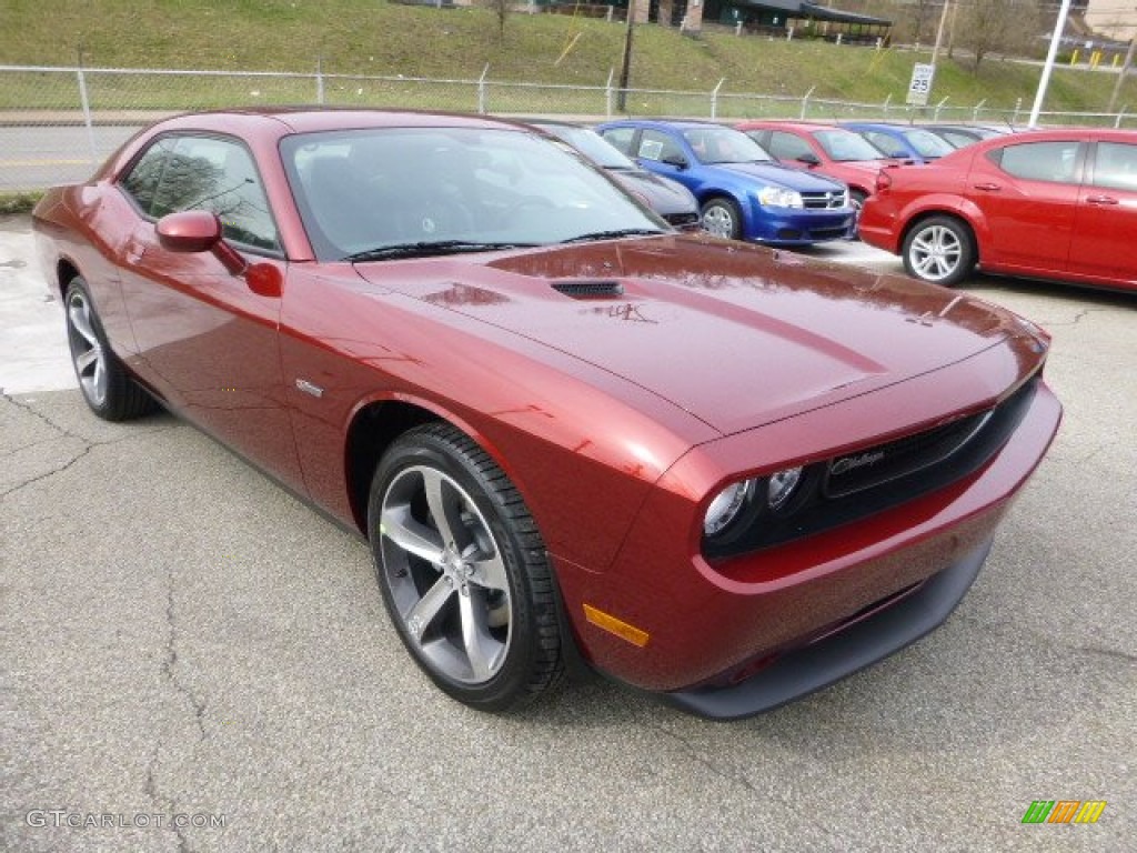 2014 Challenger R/T 100th Anniversary Edition - High Octane Red Pearl / Anniversary Dark Slate Gray/Foundry Black photo #7