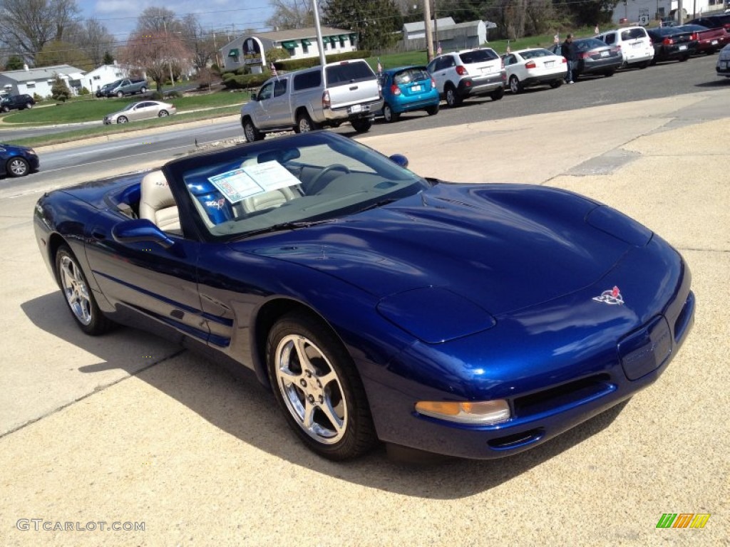 2004 Corvette Convertible - LeMans Blue Metallic / Light Gray photo #5