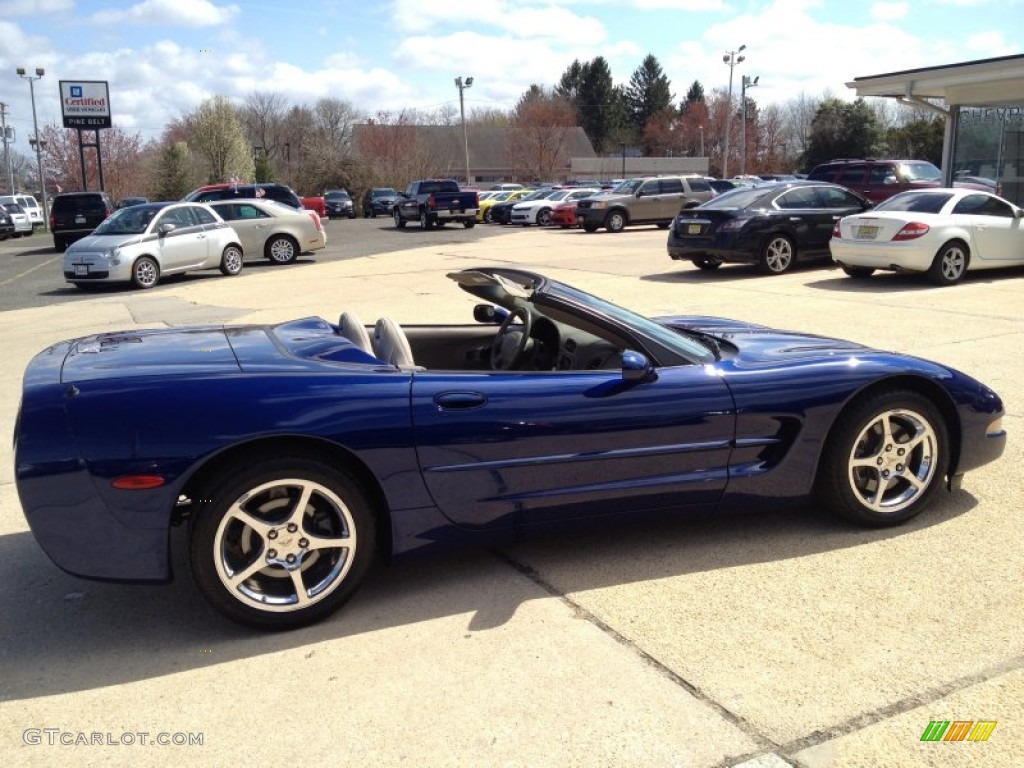 2004 Corvette Convertible - LeMans Blue Metallic / Light Gray photo #8