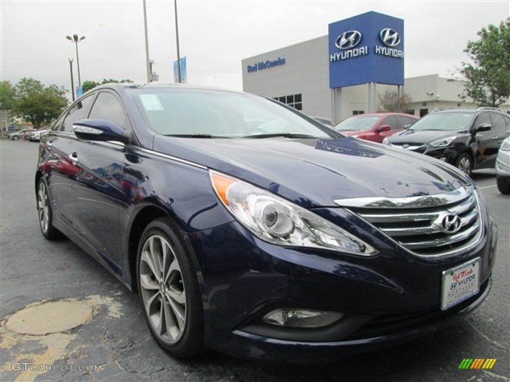 2014 Sonata Limited 2.0T - Indigo Blue Pearl / Gray photo #1