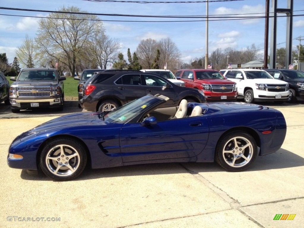2004 Corvette Convertible - LeMans Blue Metallic / Light Gray photo #18