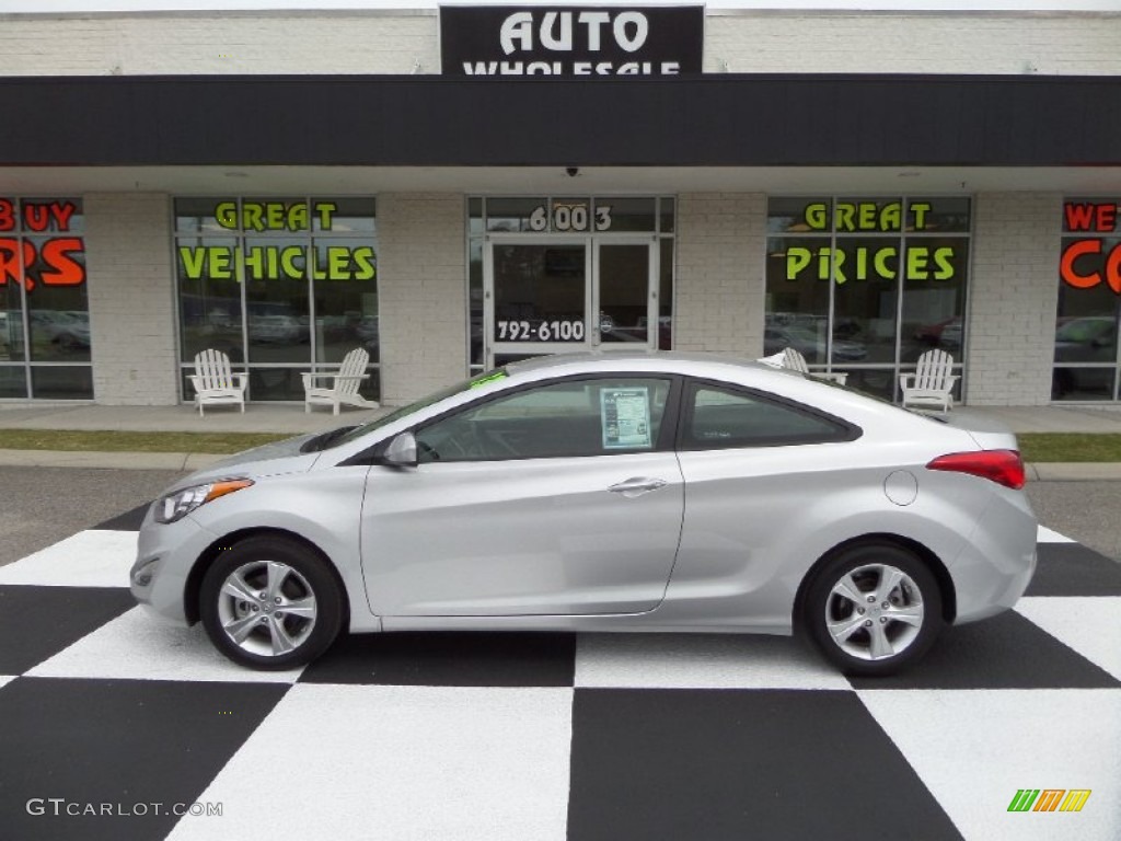 2013 Elantra Coupe GS - Silver / Black photo #1