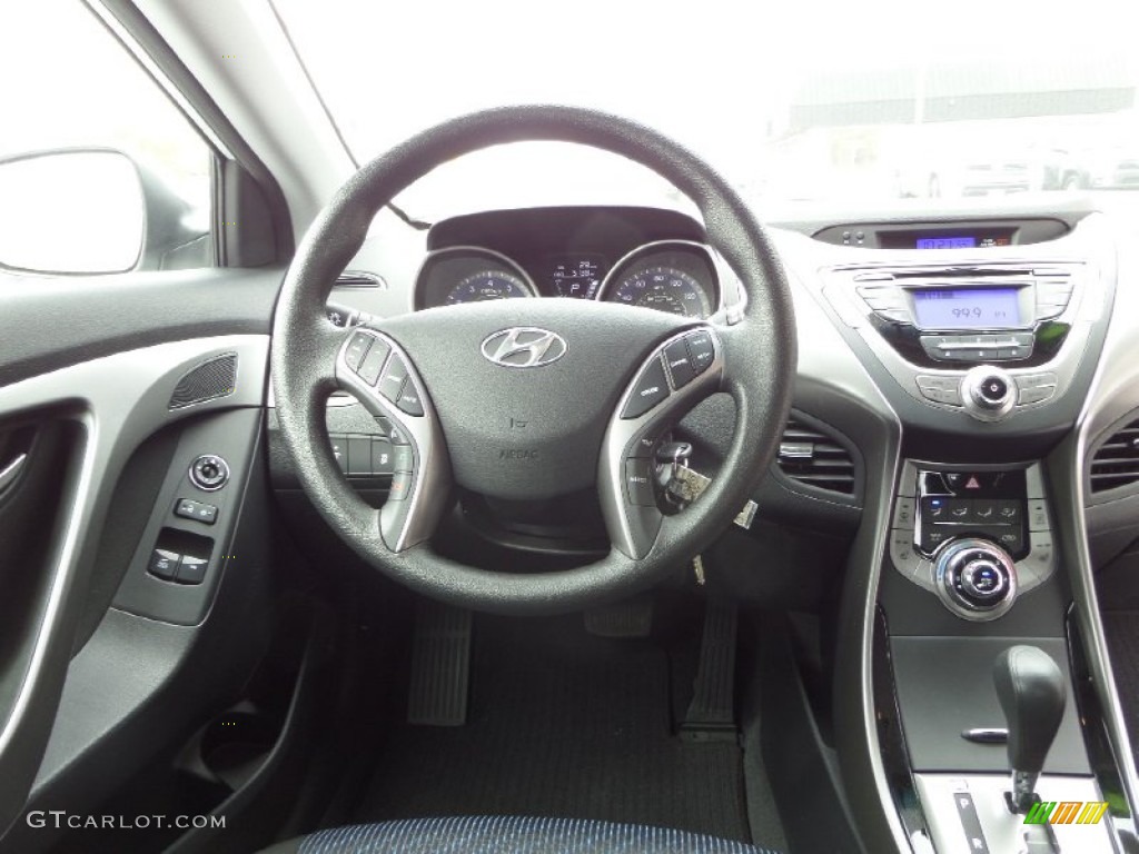 2013 Elantra Coupe GS - Silver / Black photo #15